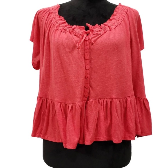 Free People Charlie peplum Blouse - Picture 2 of 9